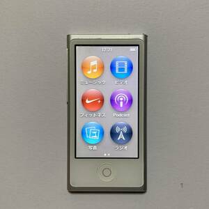 【送料無料】Apple iPod nano 第7世代 16GB シルバー MD480LL 初期化済
