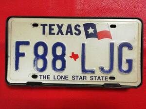 U.S.A. テキサス州　自動車ナンバープレート/ライセンスプレート　1枚　中古