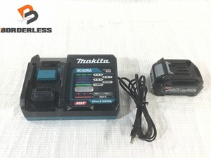 ☆中古品☆makita マキタ 40Vmax 2.5Ah 純正 リチウムイオンバッテリー BL4025 急速充電器 DC40RA リチウムイオン電池 蓄電池 81818