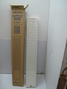 AMANO /amano time card rack patch rack 20S (20 sheets difference ) unused storage goods 