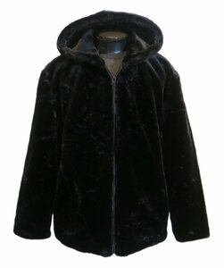  new goods 3XL size fur blouson 3767 black black BLACK men's Parker fur jacket ko-te visual series lock fur coat 