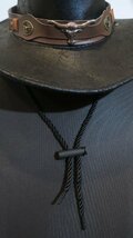 新品 ウエスタンハット フェイクレザー 1008 黒 ブラック BLACK テンガロンハット カウボーイハット バッファロー 帽子 ぼうし ロカビリー_画像9