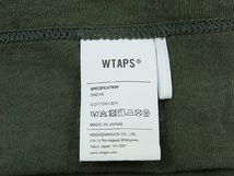 美品 23SS WTAPS INGREDIENTS / LS / COTTON 長袖 Tシャツ ロンT ロングスリーブ OLIVE DRAB オリーブ ドラブ ロゴ 02 M ダブルタップス F_画像4