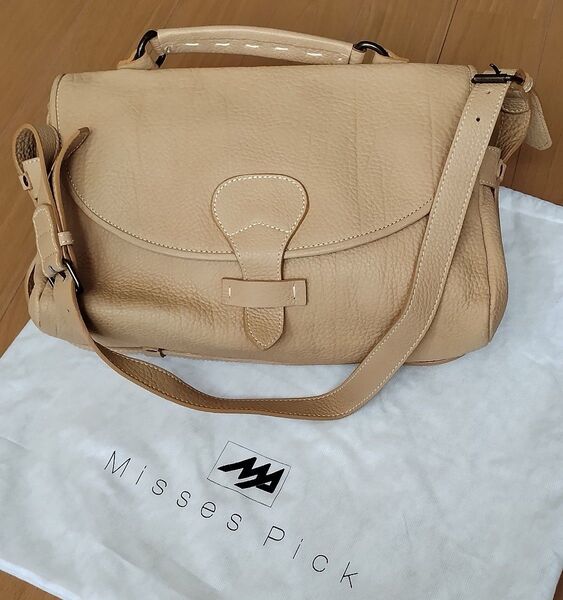 Misses Pick 2way bag レザー ショルダーバッグ