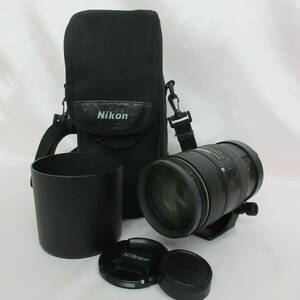 (15-23　)NIKON/ニコン　Nikon　ED AF VR-NIKKOR 　80-400㎜　1：4.5-5.6D HB-24 232005　ソフトケース付