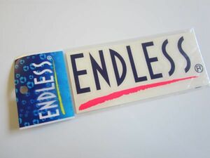 ENDLESS エンドレス ブレーキ メーカー 長方形 ロゴ ステッカー /当時物 デカール 自動車 バイク オートバイ レーシング ① S81