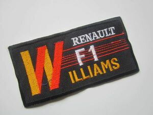 WILLIAMS ウィリアムズ RENAULT ルノー F1 レーシング ワッペン/自動車 バイク オートバイ スポンサー 220