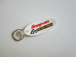 Snap on RACING スナップオン レーシング チェッカーフラッグ キーホルダー/旧ロゴ 自動車 カー用品 グッズ ① G01