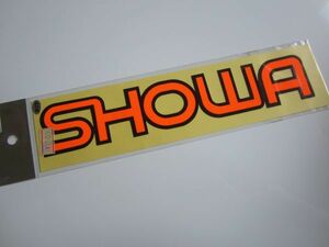 【大きめ】希少 旧ロゴ SHOWA ショーワ 昭和 ステッカー/当時物 デカール 自動車 オートバイ ① S85