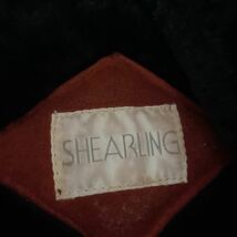 『シアリング SHEARLING』リアルムートン コート 羊革 シープスキン フード着脱可能　レッド　赤　Mサイズ　メンズ_画像8