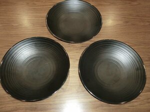 中古　大皿　（メラミン製）3枚セット　鍋物の具材入れに最適です！