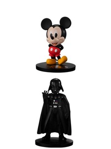 Disney100 ならぶんです。 ミッキーマウス ダース・ベイダー バラ2種 ディズニー100周年 ガシャポン ガチャ カプセルトイ