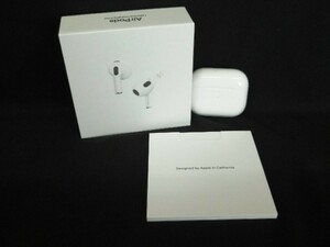 K300★Apple Air Pods A2565 / A2564 / A2897 アップル エアーポッズ イヤホン Bluetooth MPNY3J/A AirPods 3rd generation★送料550円〜