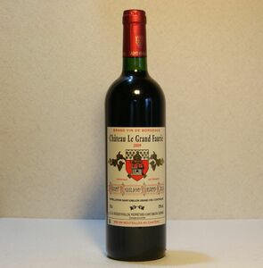 （赤ワイン）シャトー・ル・グラン・フォーリ２００９　Chateau Le Grand Faurie Saint-Emilion 13% 750ml フランス　f479
