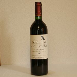 （赤ワイン）ラ・ドモワゼル・ド・ソシアンドマレ２００３　La Demoiselle de Sociando-Mallet Haut-Medoc 13% 750ml フランス　f700