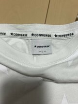 CONVERSEコンバース　星柄Tシャツ　白　レディースL_画像3