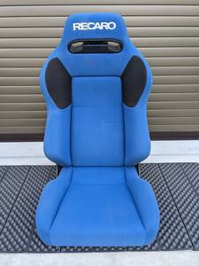 【1円～】乗り降りラクラクローサポート！RECARO SR-VF 希少なブルー破れなし正規品！ハイエースやSUVにも！レカロ LX-VF/SR-7F/SR-3/LS