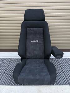 【1円～】乗り降りラクラク！RECARO 旧LX-F 351アルティスタブラック破れなし正規品！希少な初代レカロ純正アームレスト付き！LX-VF/SR-7F