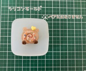 ハンドメイド シリコンモールド ロールケーキ キャラクター