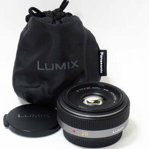 Panasonic LUMIX G 20mm F1.7 ASPH. H-H020 for Micro Four Thirds ルミックス G 大口径単焦点 最短撮影距離 0.2m 35mm換算 40mm相当