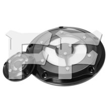 ハーレー ツーリング ロードキング ストリート グライド 5穴 エンジンカバー ダービーカバー ABS CNC タイマーカバー_画像1