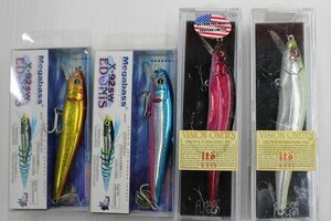 ☆Megabass（メガバス）VISION ONETEN×2ケ、X-92SW EDONIS 3/8OZ×2ケ 合計4個セット 【未使用品】【長期在庫品】【1円スタート！】☆①