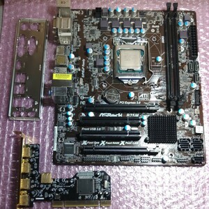 ASRock B75M UEFI起動確認済 CPU usb拡張カード付