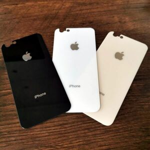 s49 在庫処分【 iphone6/6s　カラー：ゴールド 】 背面保護ガラスフィルム アイフォン アイフォーン 裏側 光沢 アップルロゴ リンゴ