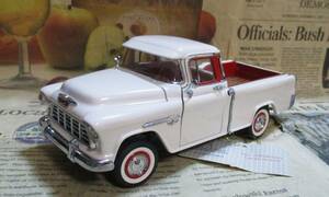 * rare out of print * Franklin Mint *1/24*1955 Chevrolet Cameo Carrier Pickup ivory 