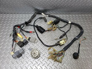 1309 スーパーカブ50 カスタム C50 メインハーネス CDI イグニッションコイル ウインカーリレー ホーンなど 4速 セル付き 12V ホンダ