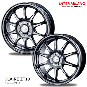 送料無料 ベスト INTER MILANO CLAIRE ZT10 6J-15 +43 5H-114.3 (15インチ) 5H114.3 6J+43【1本】