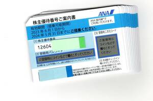 送込 ANA8枚セット株主優待券 2024/５/31期限　　レターパックライト送込