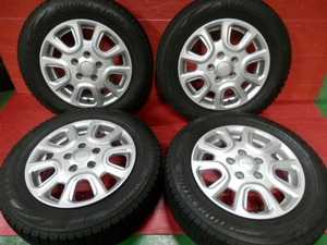 希少！ホンダ純正 モデューロ！フリード用！5.5J 15インチ +49 114.3/5H +ブリヂストン製 185/65R15 バリ溝スタッドレス付き４本SET！