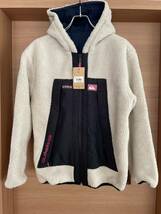 【新品未使用】QUIKSILVER M&W REVERSIBLE BOA HOODIE クイックシルバー　ビラボンボアジャケットアウターブルゾン_画像1