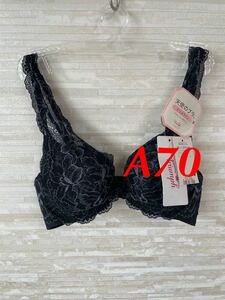 「A70」トリンプ　天使のブラ スリムライン502 ブラジャー　黒