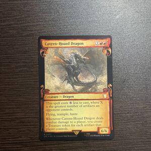 MTG シルバー foil 英語版 洞窟に宝蓄えしドラゴン ショーケース版 銀幕 ②