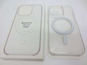 【11-182】iPhone15 Pro Clear Case アイフォン15 プロ クリアケース MagSafe対応 箱入