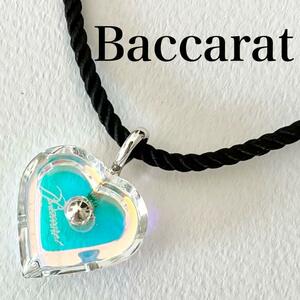 Baccarat バカラ　ハート　イリゼ　ネックレス　アラフォリ　レインボー　虹色