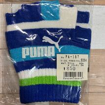 送料94円【新品】プーマ（PUMA) サッカー手袋　フリーサイズ　青×水×白×黄緑_画像2