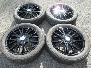 中古タイヤ☆165/55-15 165/55R15 PREDICT ブラック 4.5J+43 100 4H Kカー 軽トラックに☆