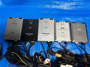 * light car remove ETC 5 piece set Panasonic antenna sectional pattern * wiring equipped * stock great number equipped *110709y