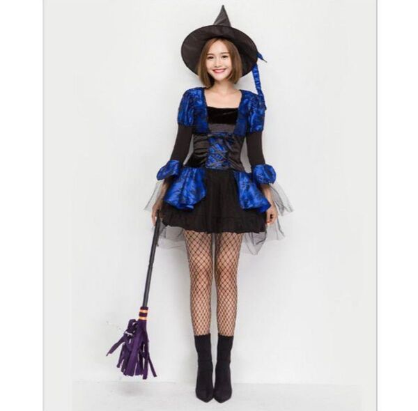 新品未使用品 魔女コスチューム ミニスカートワンピ 3点セット Mサイズ
