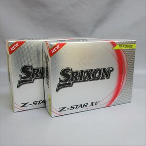 US仕様 2023年 SRIXON Z-Star XV イエロー 2箱 24球 2ダース ボール スリクソン ダンロップ DUNLOP 3ピース ゴルフボール Zスター