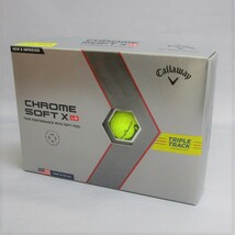 日本仕様 Callaway クロムソフト X LS トリプルトラック イエロー 1箱 12球 2022年 キャロウェイ CHROME SOFT X LS 4ピース ゴルフボール_画像1