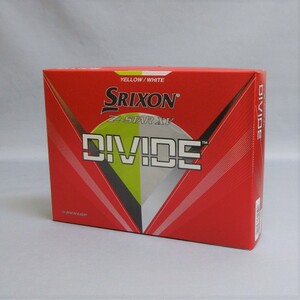 日本仕様 2023年 SRIXON Z-Star XV DIVIDE イエロー/ホワイト 1箱 12球 1ダース ボール スリクソン ダンロップ DUNLOP 3ピース