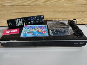 500GB★11年製★シャープ/SHARP/AQUOS★HDD/BDレコーダー★BD-HDW75★リモコン付★2番組同時録画、3D対応機 ★徹底整備(2113)