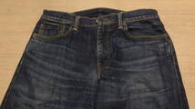 即決SALE★美品W32inch★Levi's502★テーパードシルエット★色落ち良好☆細身デニム/リーバイス★ジーンズ★濃紺★レザーパッチ★スモールe_画像2