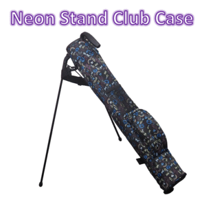 1円～ NEON STAND CLUBCASE スタンド式クラブケース【オリジナル】【セルフスタンド】【クラブケース】【ネオン】【ブラック】【1円】