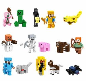 新品LEGOレゴ互換　マインクラフト マイクラ4ミニフィグ人形セット