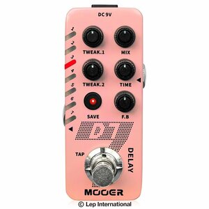 最落無し! Mooer　D7　/ a43316　6種類のデジタルディレイとルーパーを搭載したミニサイズのディレイ/ルーパーペダル　1円